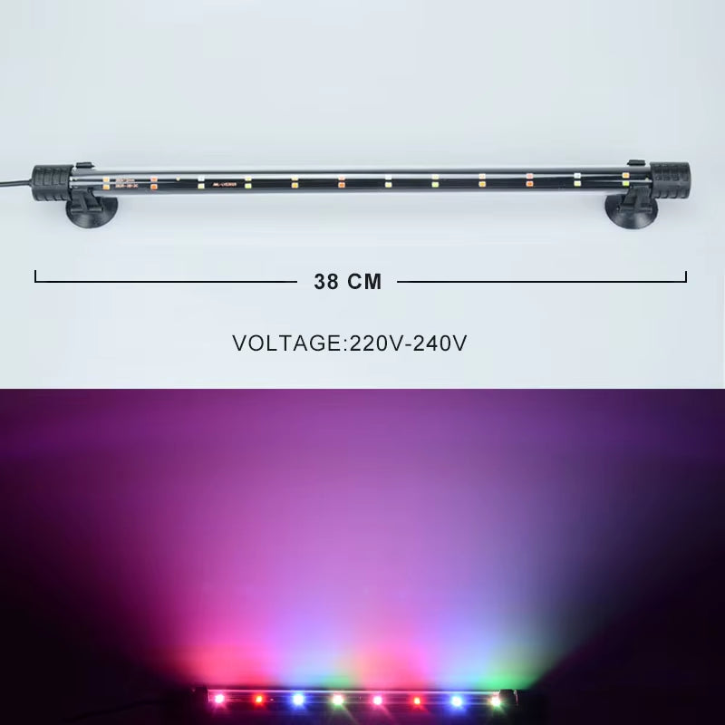 14-58CM Aquarium Light Fish Tank Submersible Light Lamp Waterproof Underwater LED Lights Aquarium Lighting