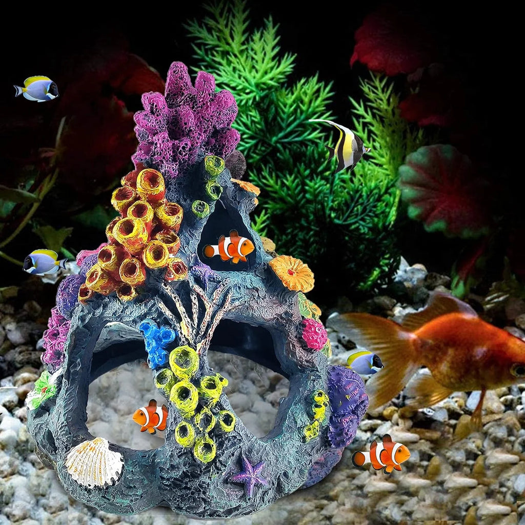 Fish Tank Accessories Aquarium Decorations, Fish Tank Decor Aquarium Accessories, Fish Tank Plants Rock Decor, Goldfish Betta Fish Hideout