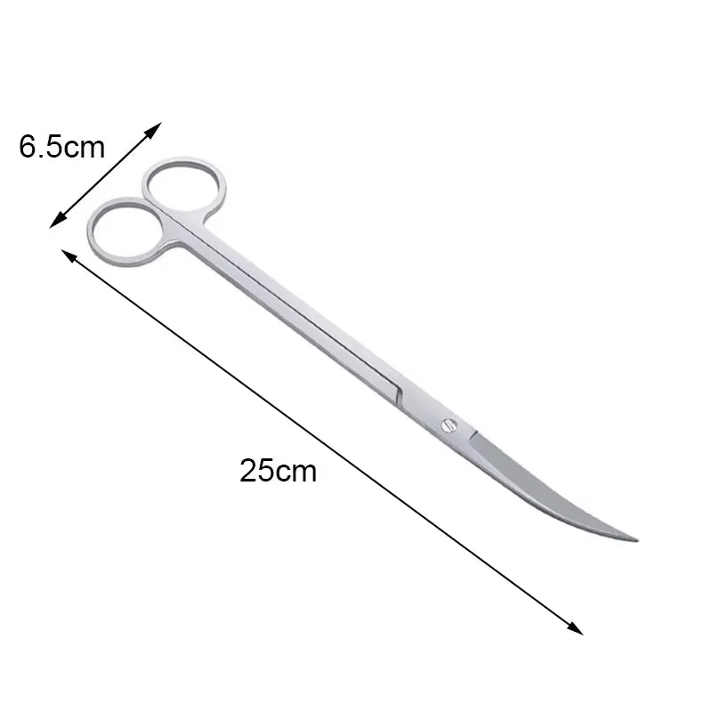 Aquarium Scissor Tweezer Tools Fish Tank Plants Wave Scissors Grass Stainless Cleaning Tools Storage Holder Aquarium Accessories