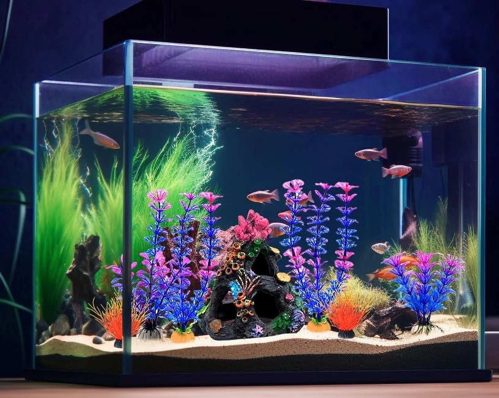 Fish Tank Accessories Aquarium Decorations, Fish Tank Decor Aquarium Accessories, Fish Tank Plants Rock Decor, Goldfish Betta Fish Hideout