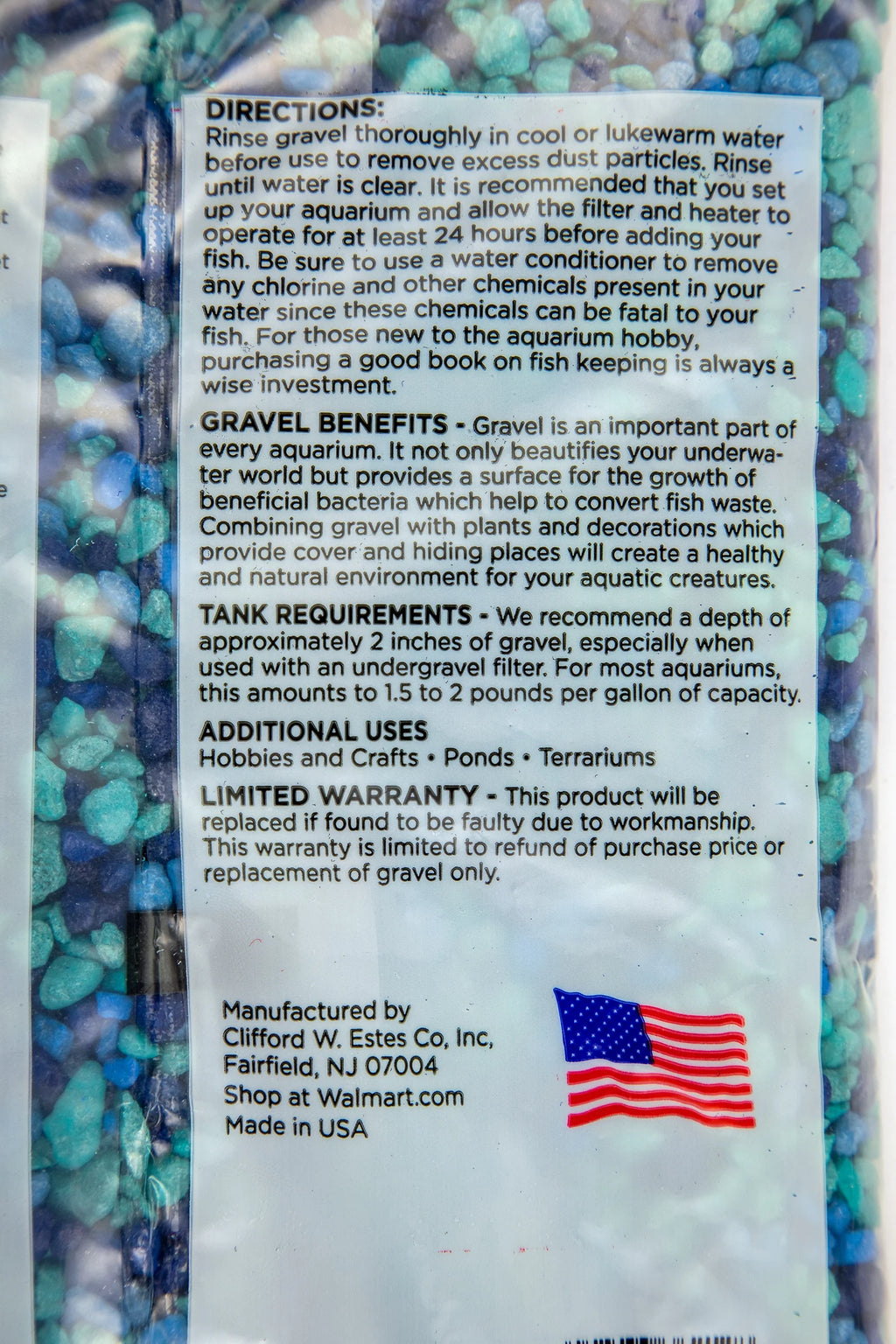 (2 Pack)  Aquarium Gravel, Caribbean, 25 Lb