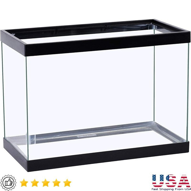 5.5 Gallon Glass Aquarium Rectangular Tank Easy Customization Fish Accessories