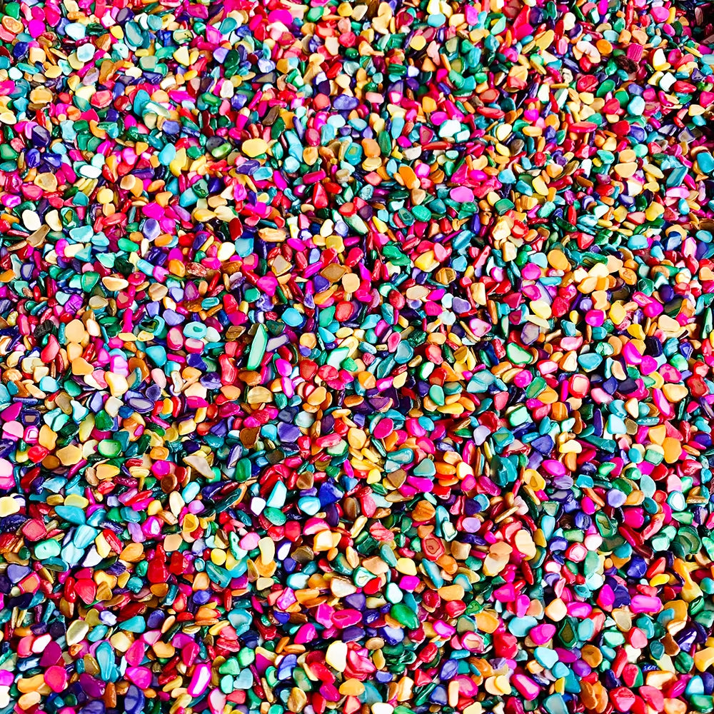 1Bag Natural Gravel Stones for Aquarium, Mini Shell Gravel, DIY Necklace & Bracelet, Garden Decoration, Potting Decoration, Path