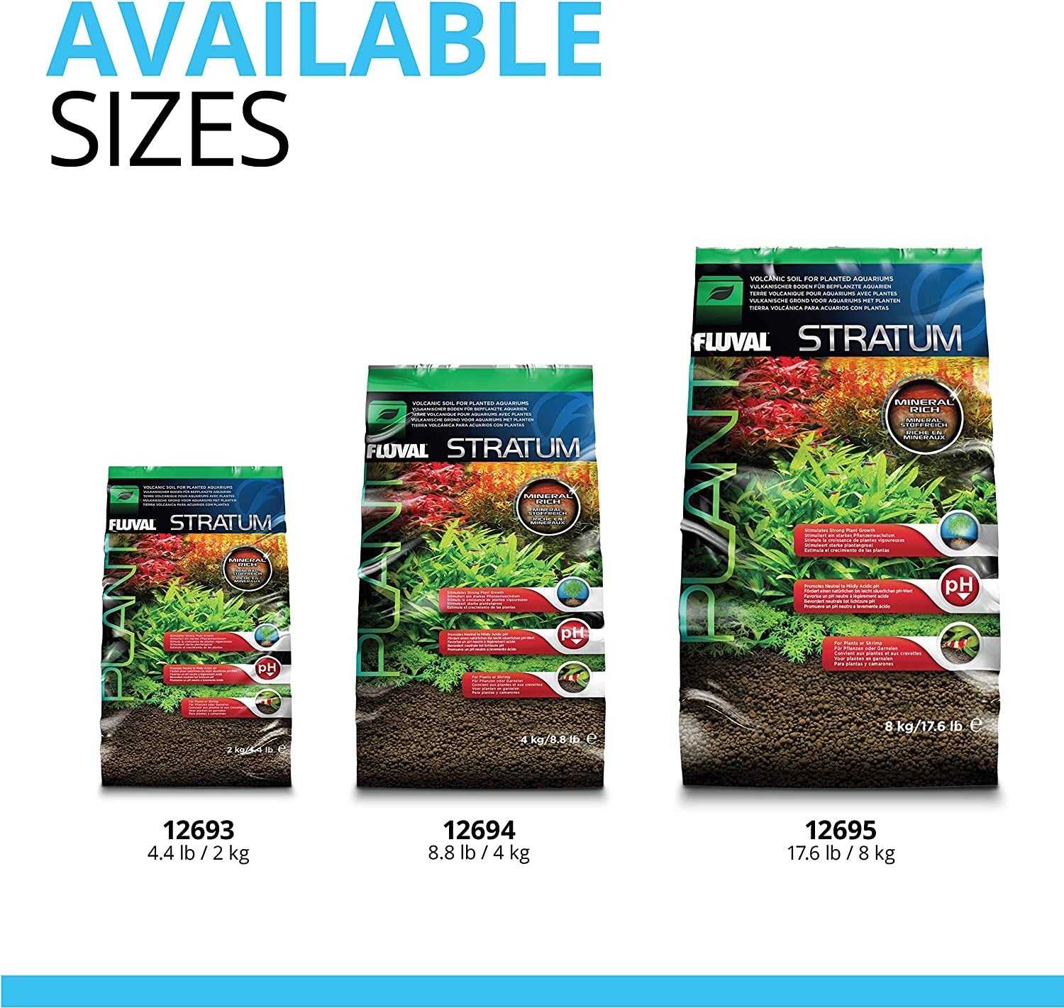 12694 Plant and Shrimp Stratum for Freshwater Aquariums, 8.8 lbs – Premium Substrate for Robust Plant Growth, Ideal for Neutral to Slightly Acidic pH