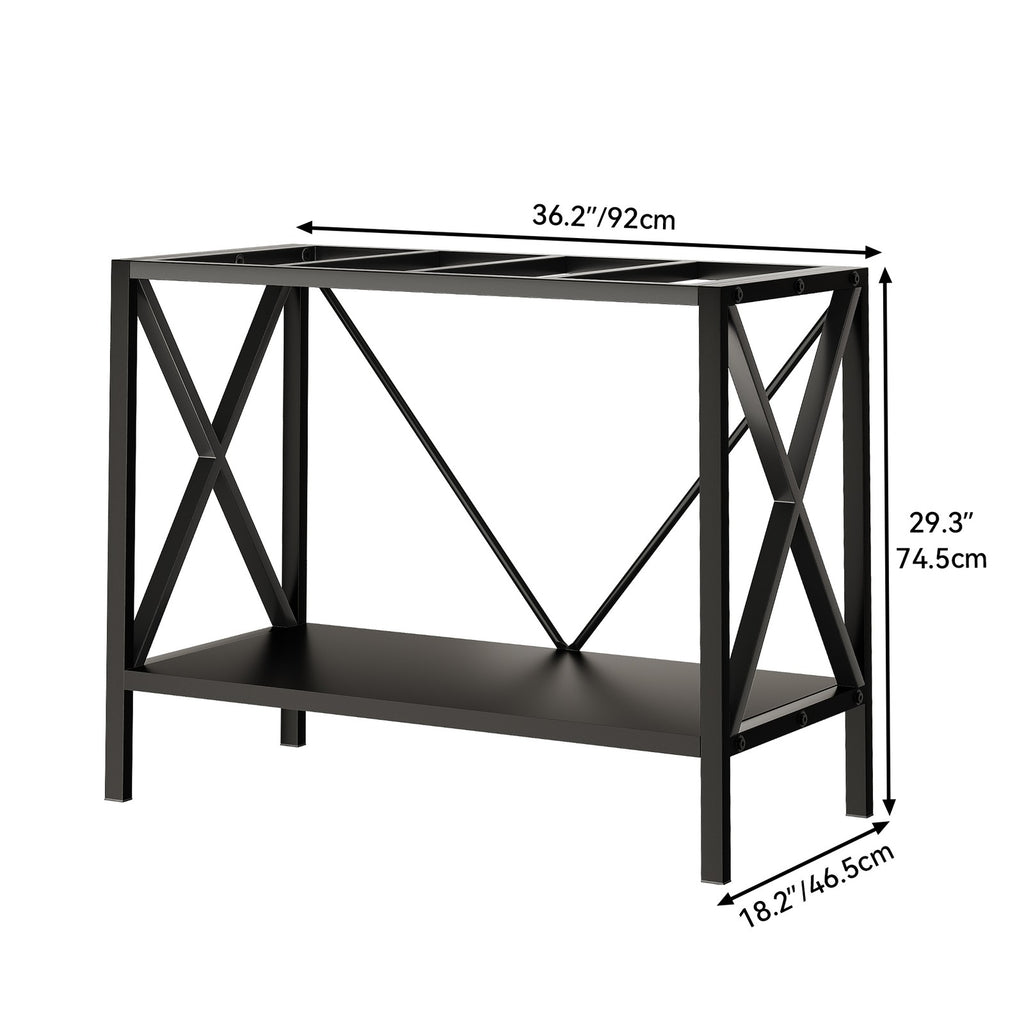 X-Shape 40 Gallon Fish Tank Stand 500Lbs Capacity for Metal Aquarium Stand