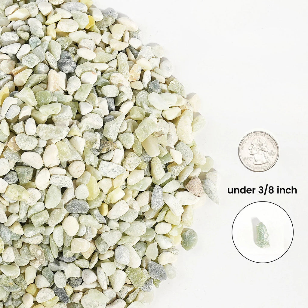 12 LBS Natural Gravel for Fish Tank, Stonecreek Betta Fish Aquarium Gravel, Vase Filler, River Rocks, Fish Tank Decorations, Perfect for Aquarium Decor, Fish Tank, & Indoor Plant, Jade