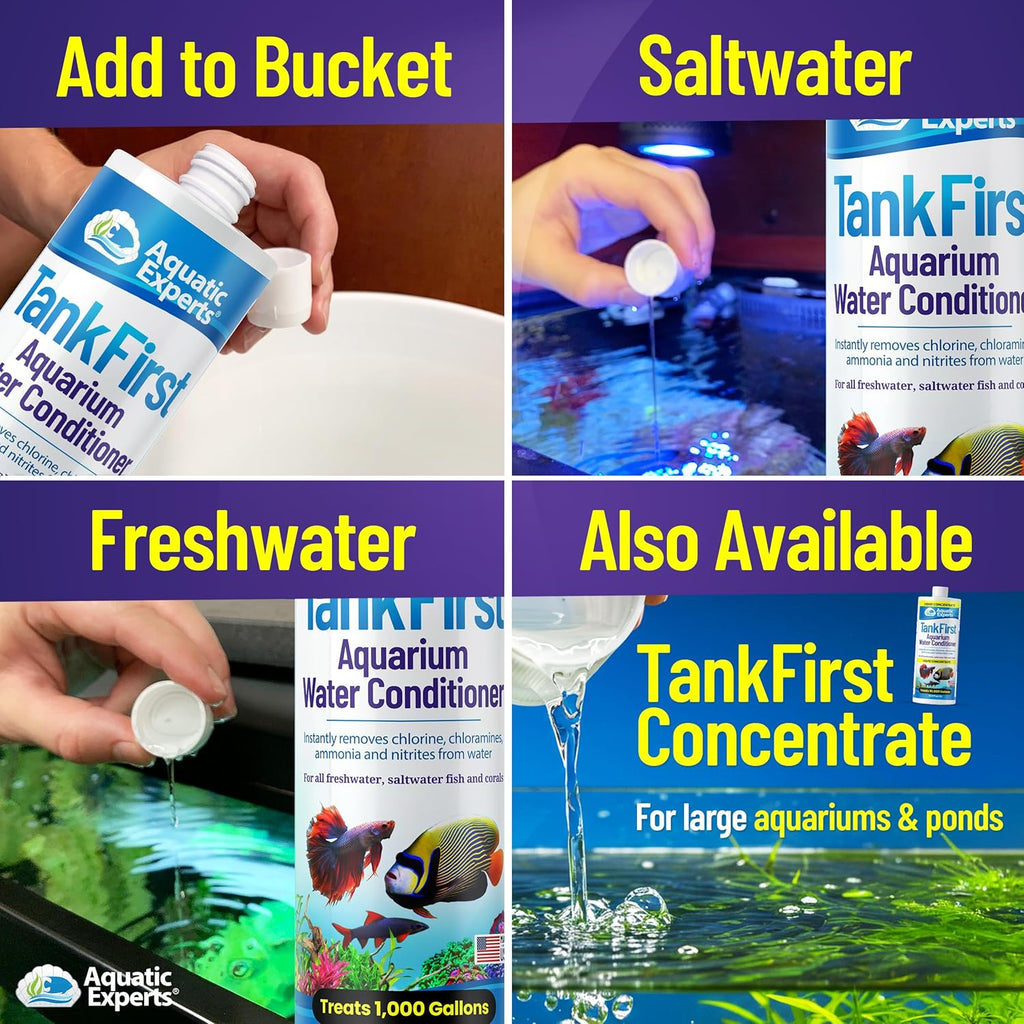 Tankfirst Complete Aquarium Water Conditioner - Effective Chlorine, Chloramines Removal, and Ammonia Detoxification for Fish Tanks (500 mL)