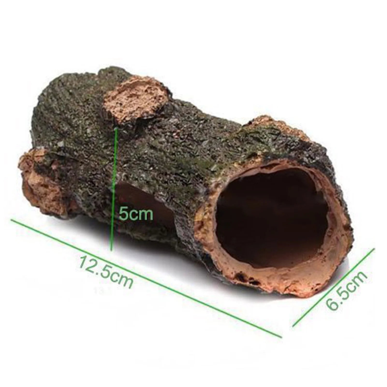Aquarium Trunk Decorations, Resin Fish Tank Betta Log Aquarium Hideout Cave Ornament Landscape for Fish Tank Terrarium