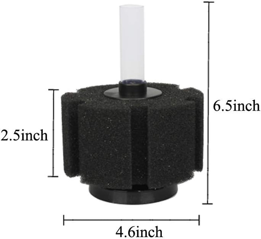 Aquarium Sponge Filter with Airline Tubing, Check Valves, Suction Cups for 55 Gallon Fish Tank, Betta, Nano, Shrimp, Fry