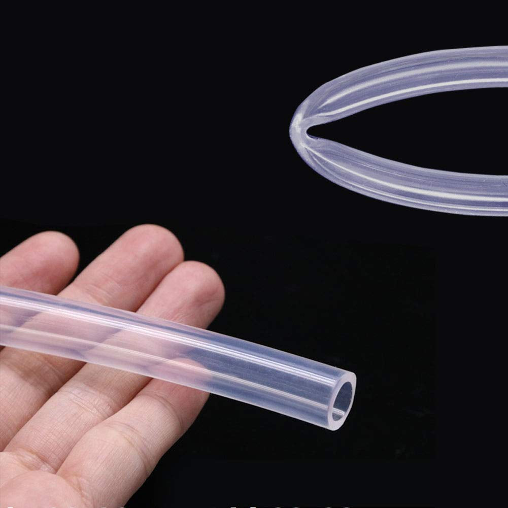 Silicone Tubing 1/8" (3Mm) ID X 5Mm OD 3.28 Ft Food Grade Flexible Pure Silicone Rubber Plastic Tube Hose for Home Brewing Winemaking Pump Transfer