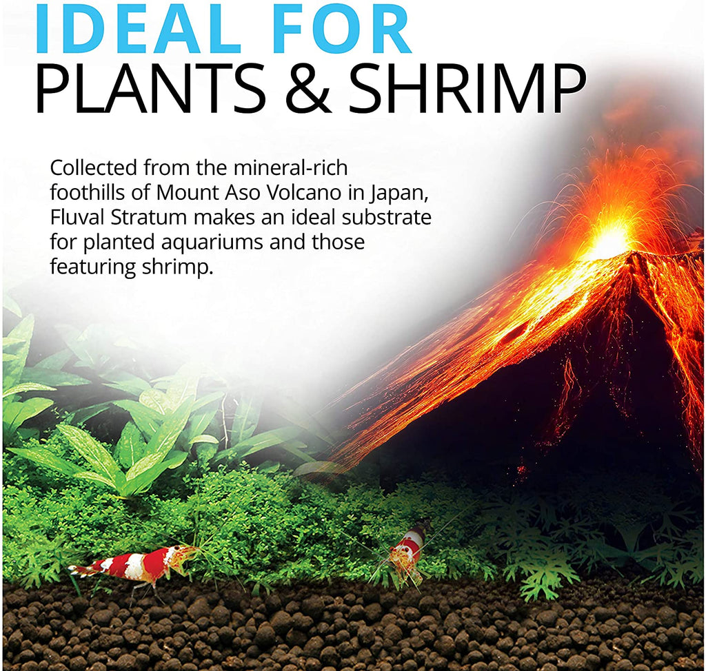 12694 Plant and Shrimp Stratum for Freshwater Aquariums, 8.8 lbs – Premium Substrate for Robust Plant Growth, Ideal for Neutral to Slightly Acidic pH