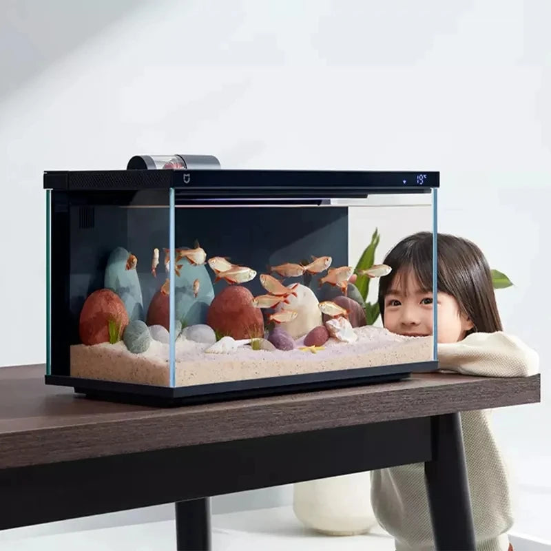 Elevate Your Aquarium Experience with the Xiaomi Mijia Smart Fish Tank - Remote Feeding & Smart Lighting Controlled via Mijia APP