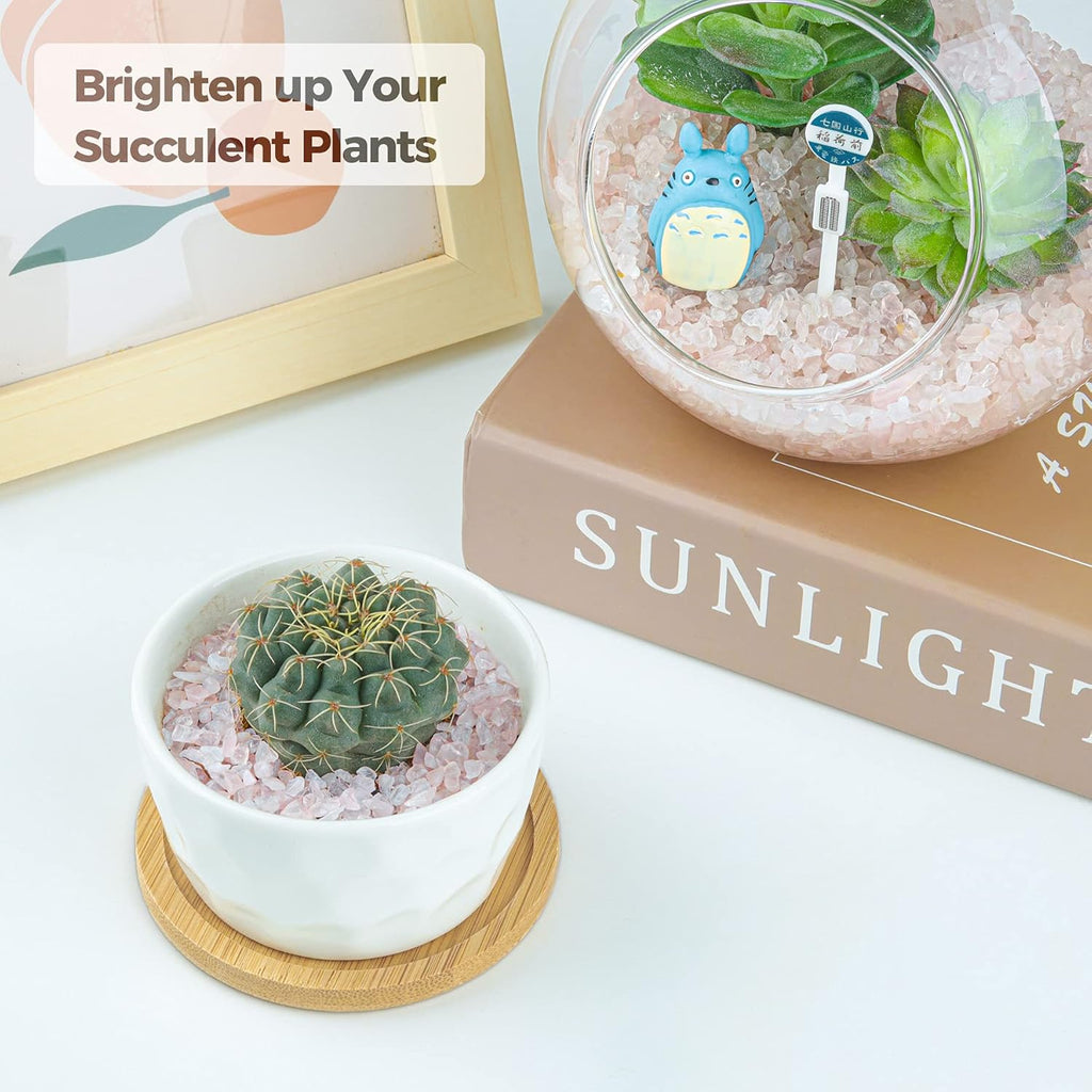 Tumbled Crystal Quartz Chips - 1 LB Irregular Shaped Healing Stones for Potted Plants, Resin Art, Vase Fillers, and Aquarium Gravel (Light Rose)