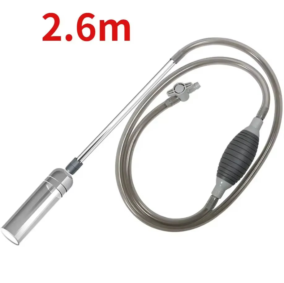 1.5M Aquarium Manual Water Changer Fish Tank Air Pump Cleaning Tools Handheld Aquarium Cleaner Vacuum Siphon Pump