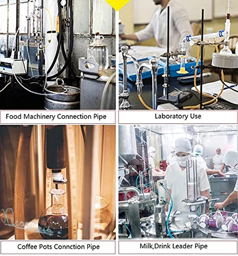 Silicone Tubing 1/8" (3Mm) ID X 5Mm OD 3.28 Ft Food Grade Flexible Pure Silicone Rubber Plastic Tube Hose for Home Brewing Winemaking Pump Transfer