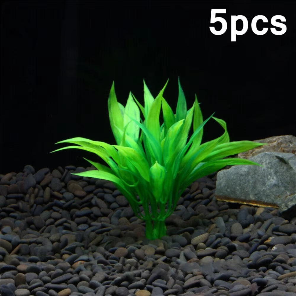 5/10Pcs Artificial Aquatic Plants Decoration for Fish Tank Aquarium Plastic Waterweed Decorations Aquarium Decor Accessories
