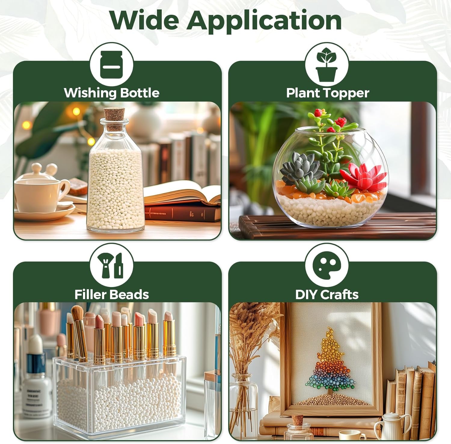 Natural Tumbled White Gravel Stones - 1 LB Irregular Shaped Pebbles for Potted Plants, Bonsai, Vases, and Aquarium Decoration