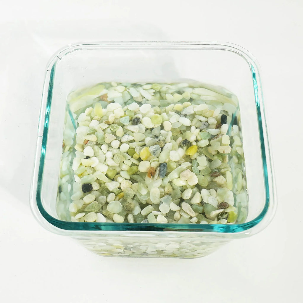 12 LBS Natural Gravel for Fish Tank, Stonecreek Betta Fish Aquarium Gravel, Vase Filler, River Rocks, Fish Tank Decorations, Perfect for Aquarium Decor, Fish Tank, & Indoor Plant, Jade