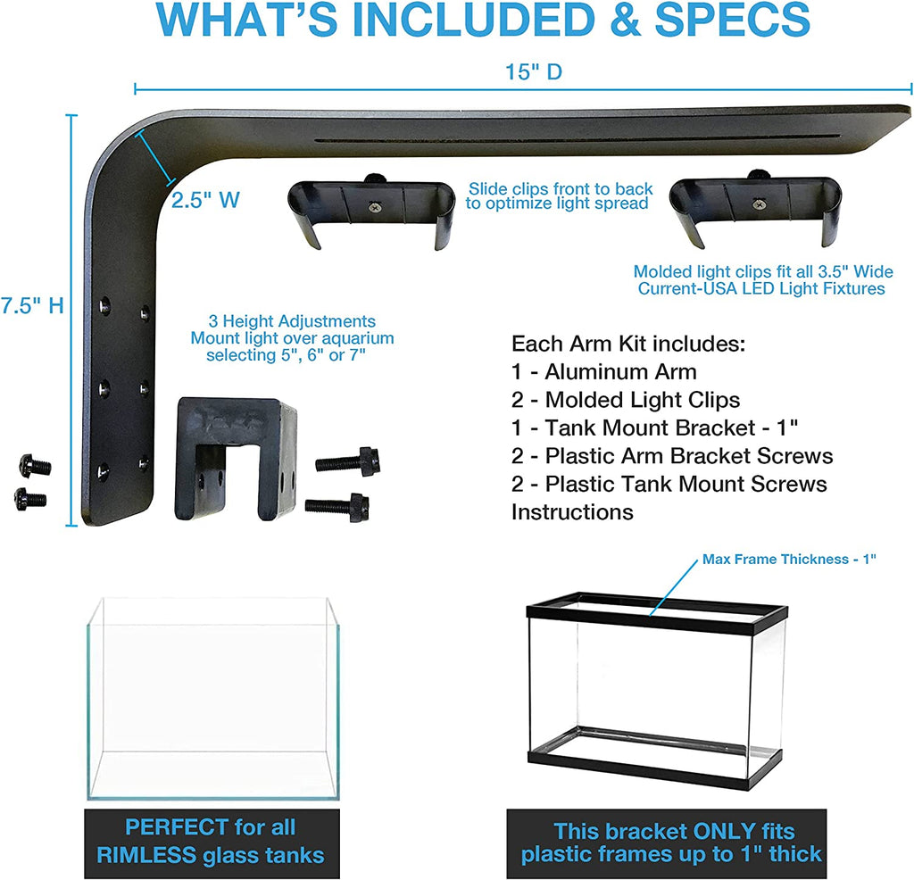 USA Orbit LED Adjustable Tank Mount Bracket (Model 4193) with Aluminum Arm