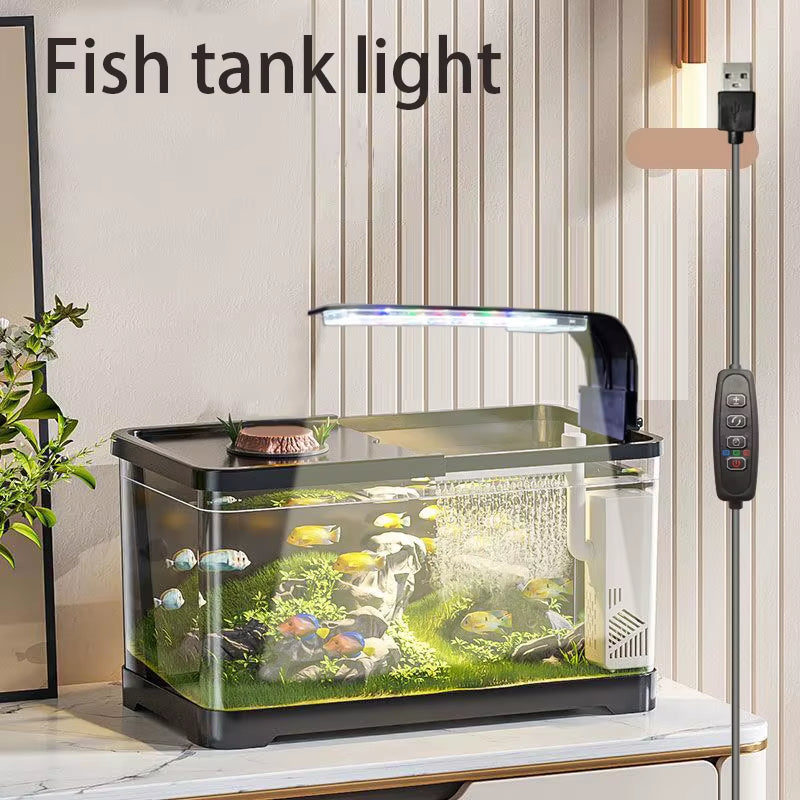 Intelligent Timing Tricolor Variable Light Aquarium Lights LED Plant Growth Lights Fish Tank Lights Aquarium Decorative Lighting