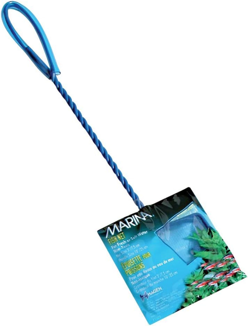 Blue Fine Nylon Net, 3-Inch with 10-Inch Handle, Aquarium Maintenance Tool, Model 11273