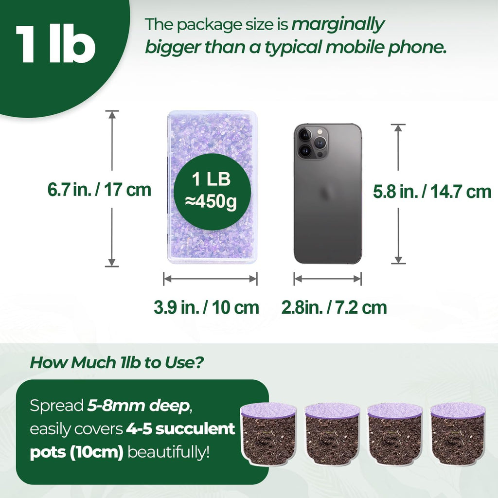 Tumbled Crystal Quartz Chips - 1 LB, Irregular Shaped Healing Stones for DIY Projects, Potted Plants, Resin Art, Vase Fillers, and Aquarium Gravel (Amethyst)