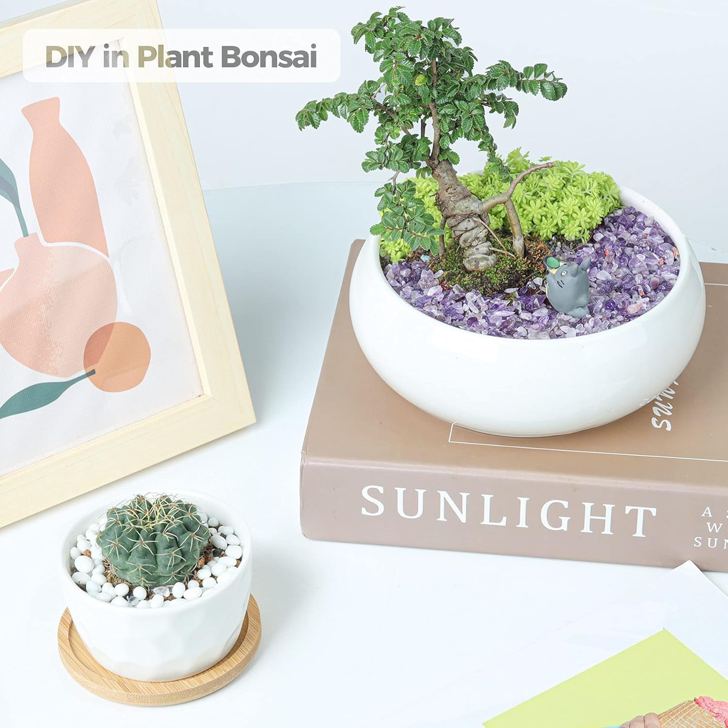 Tumbled Crystal Quartz Chips - 1 LB, Irregular Shaped Healing Stones for DIY Projects, Potted Plants, Resin Art, Vase Fillers, and Aquarium Gravel (Amethyst)