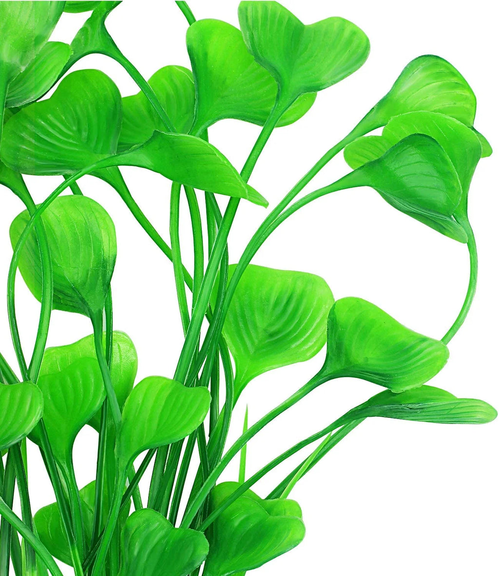 Plastic Fish Tank Plants, Artificial Tall Aquarium Plants for Fish Tank Decor, 15.75 Inches (Pack of 2)