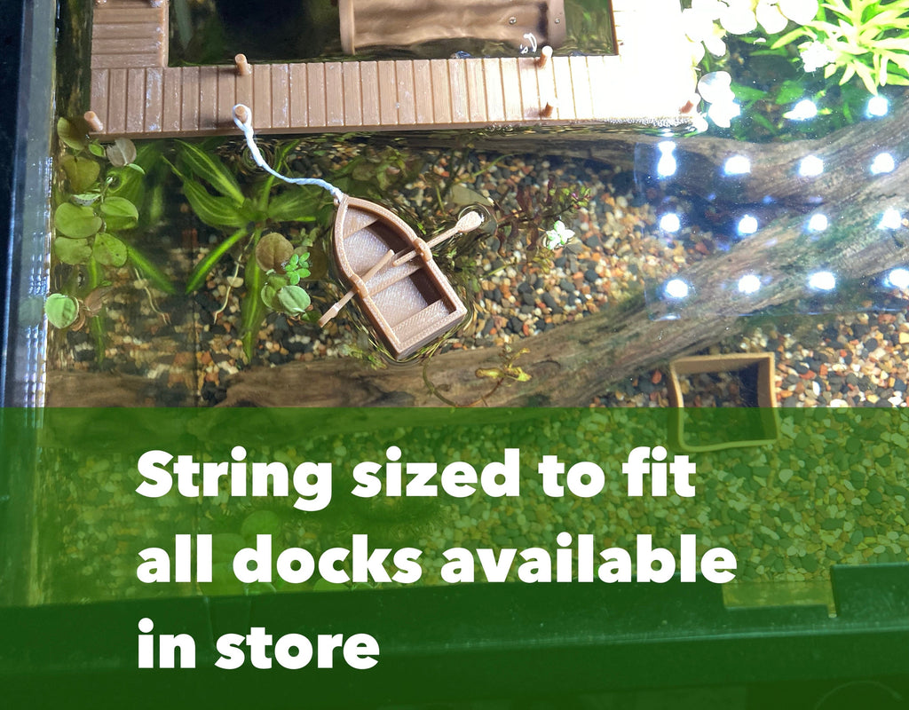 Rowboat Floating Decor | Decorative Aquarium Floater | Water Surface Decoration