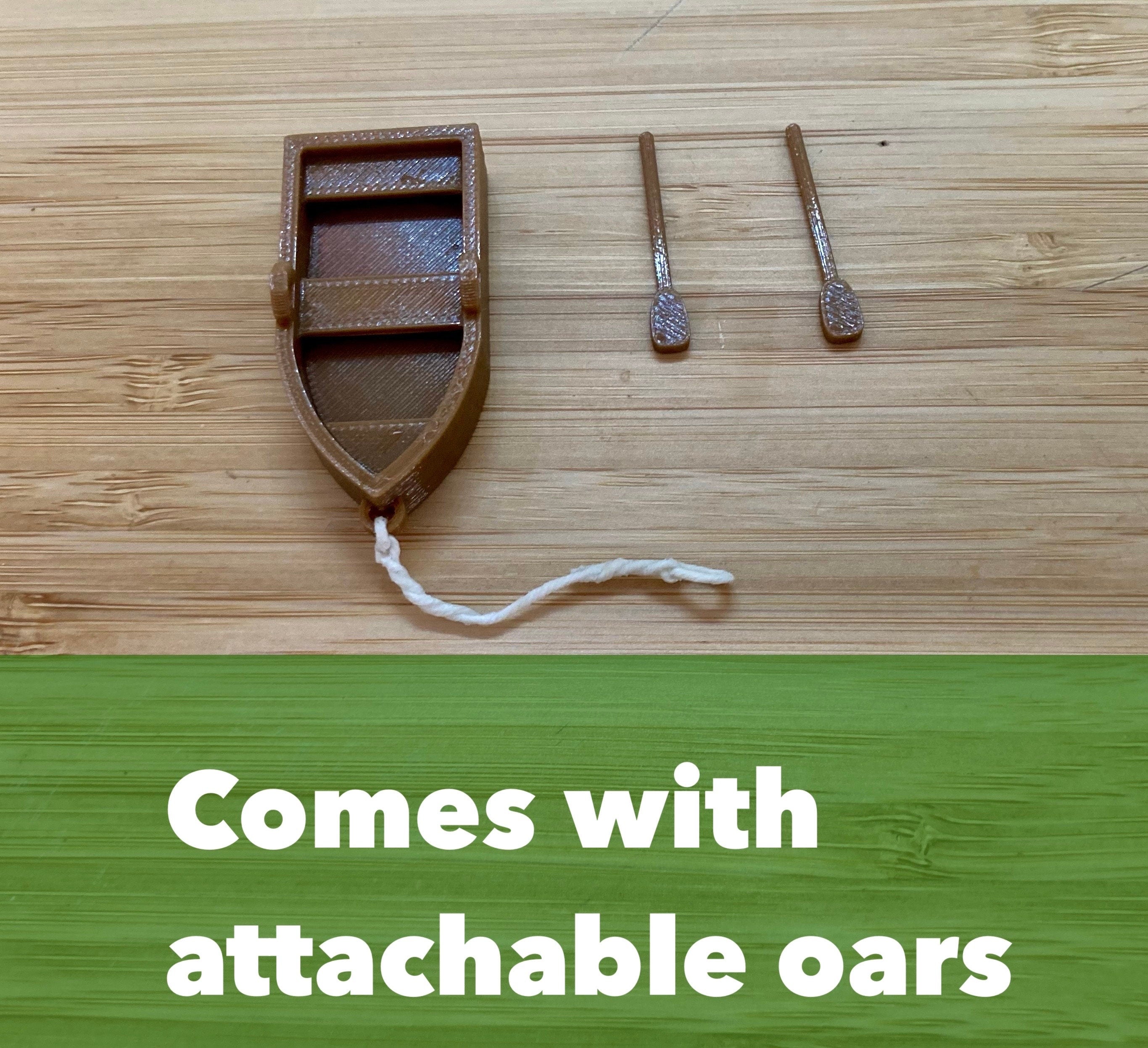 Rowboat Floating Decor | Decorative Aquarium Floater | Water Surface Decoration